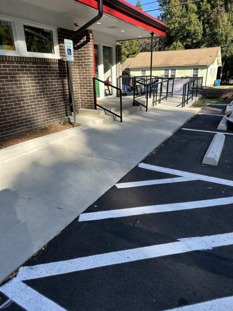 Ramp to entrance of The Common Market